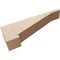 Ekena Millwork 4"W x 24"D x 8"H Thin Burlington Rough Cedar Woodgrain TimberThane Corbel, Primed Tan CORUR04X24X08BURRCPR - alternate 5